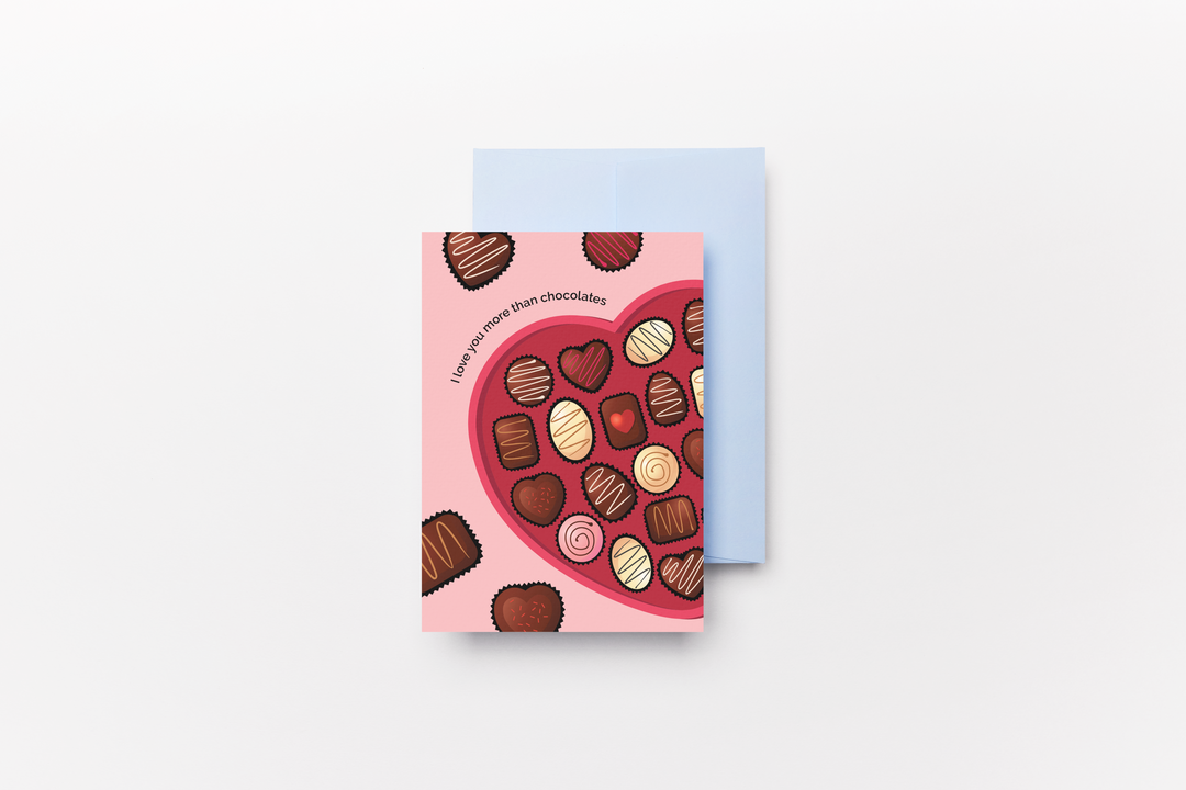 More Than Chocolate – Greeting Card