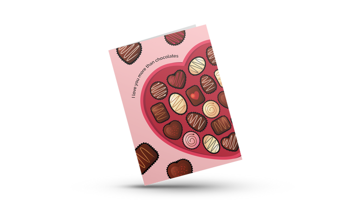 More Than Chocolate – Greeting Card