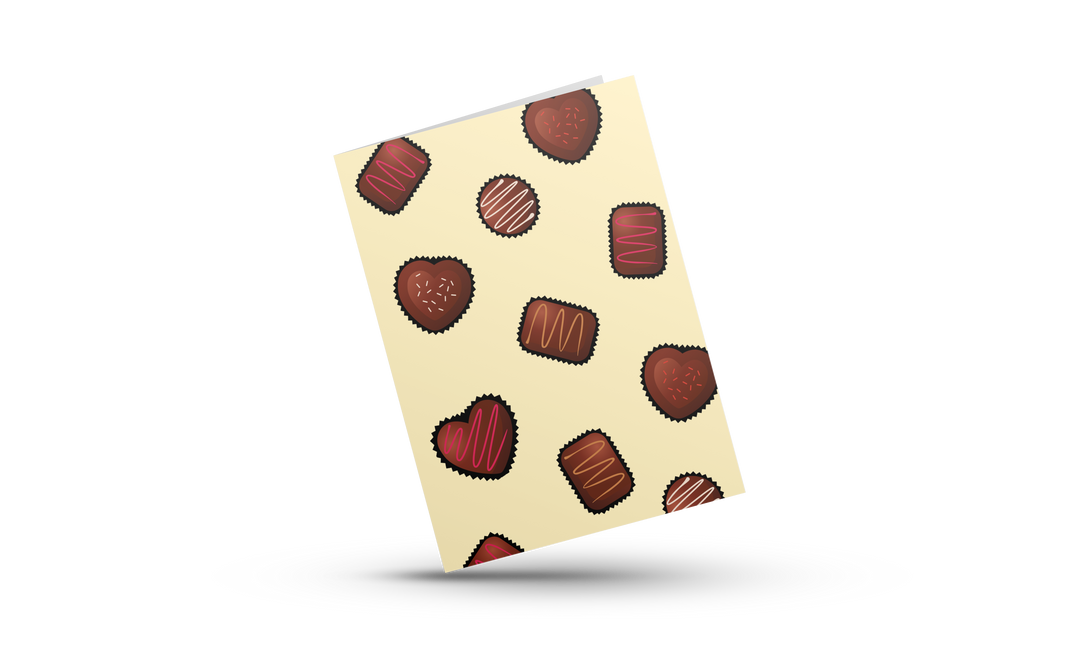 Chocolates (Yellow) – Greeting Card