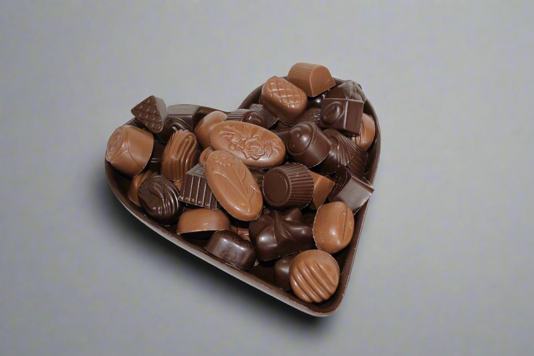 Foiled Chocolate Half Heart 750g