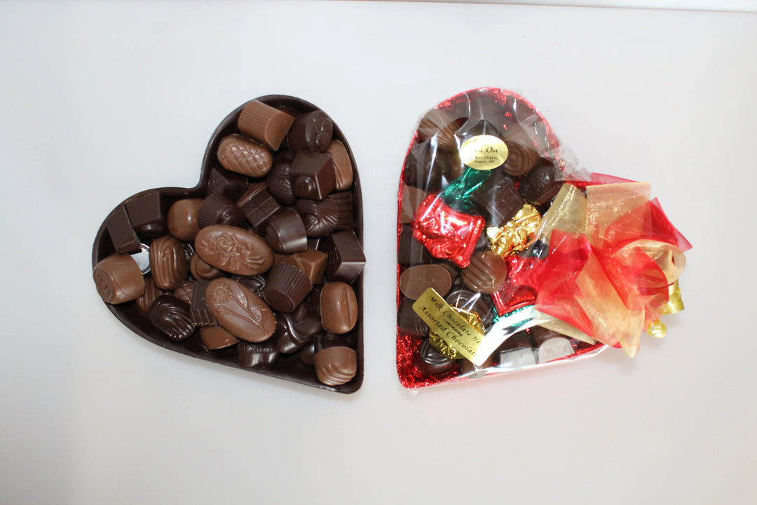 Foiled Chocolate Half Heart 750g