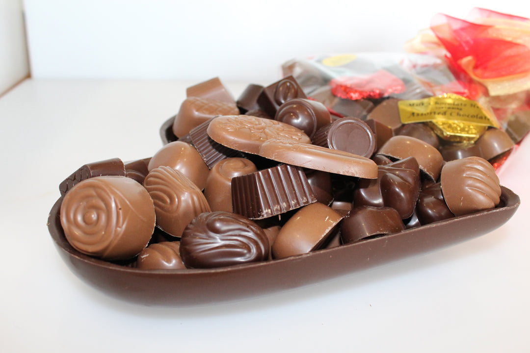 Foiled Chocolate Half Heart 750g