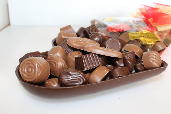 Foiled Chocolate Half Heart 750g