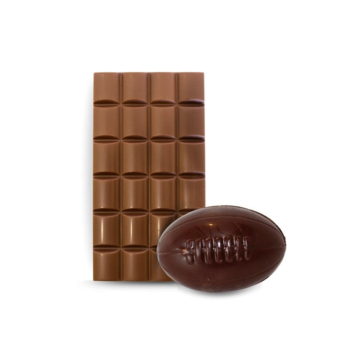 Foiled Chocolate Rugby Ball and Bar