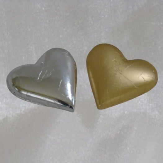 Solid Milk or Dark Chocolate Half Heart