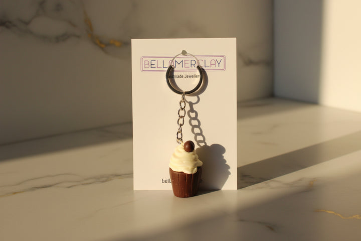 White Chocolate Truffle Cup Keyring