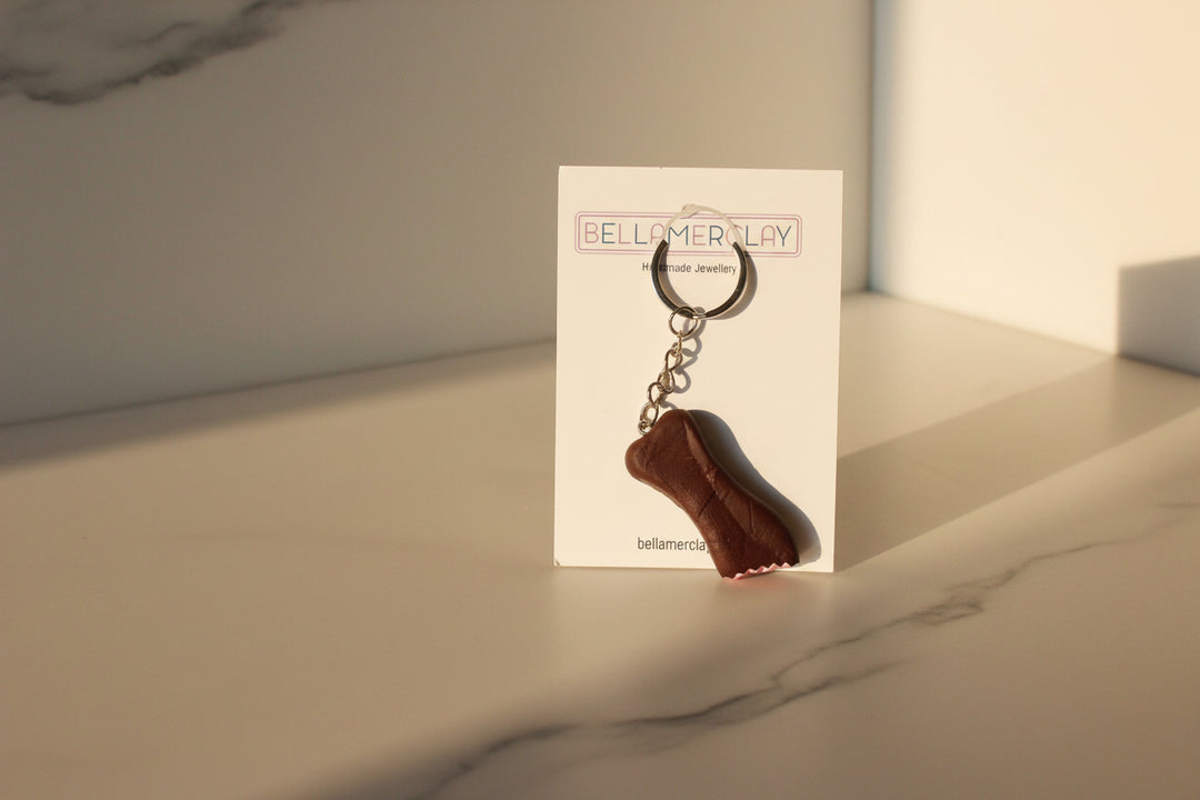 Marshmallow Fish Keyring