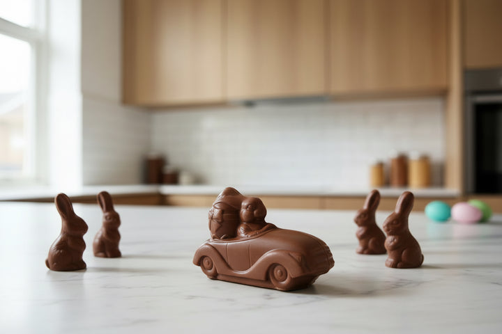 Easter Speedy Bunny with Car