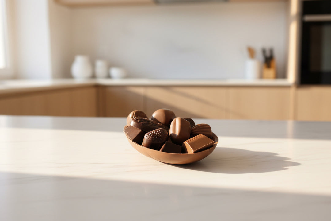 Large 1/2 Foiled Egg and Assorted Chocolates 275g