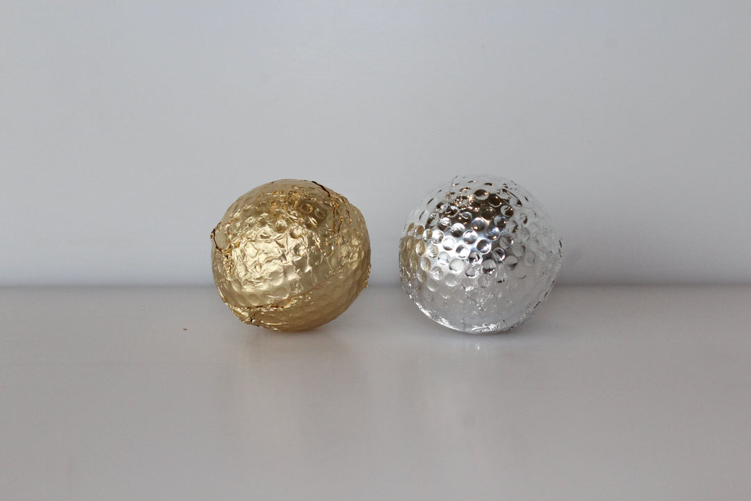 Solid Milk or Dark Chocolate Golf Ball