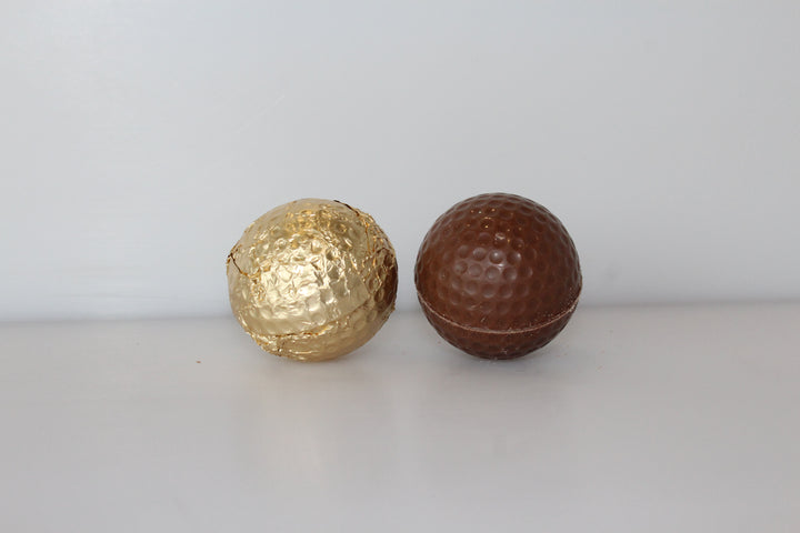 Solid Milk or Dark Chocolate Golf Ball