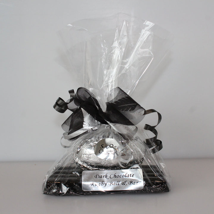 Foiled Chocolate Rugby Ball and Bar