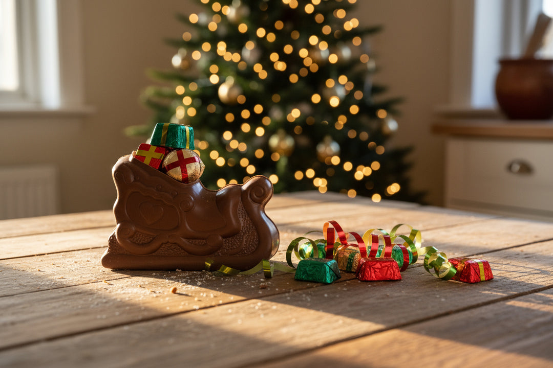Chocolate Sleigh with Assorted Chocolates