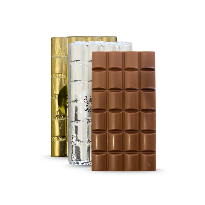 Milk or Dark Solid Chocolate Bar