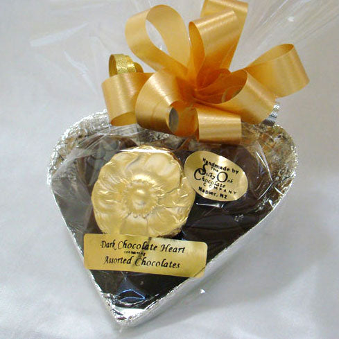 Foiled Chocolate Half Heart 200g