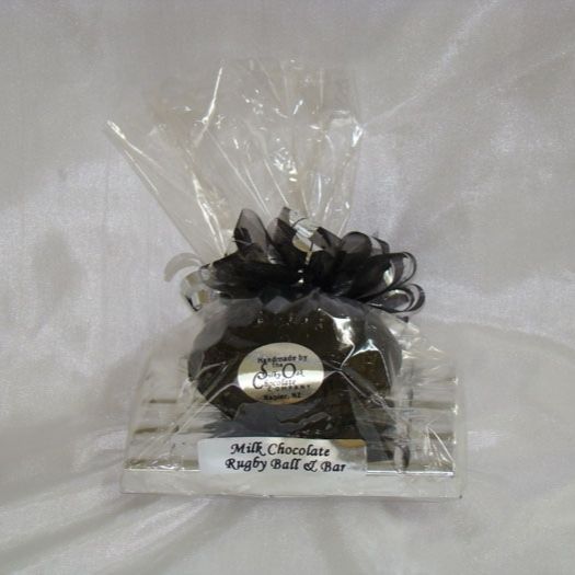 Foiled Chocolate Rugby Ball and Bar